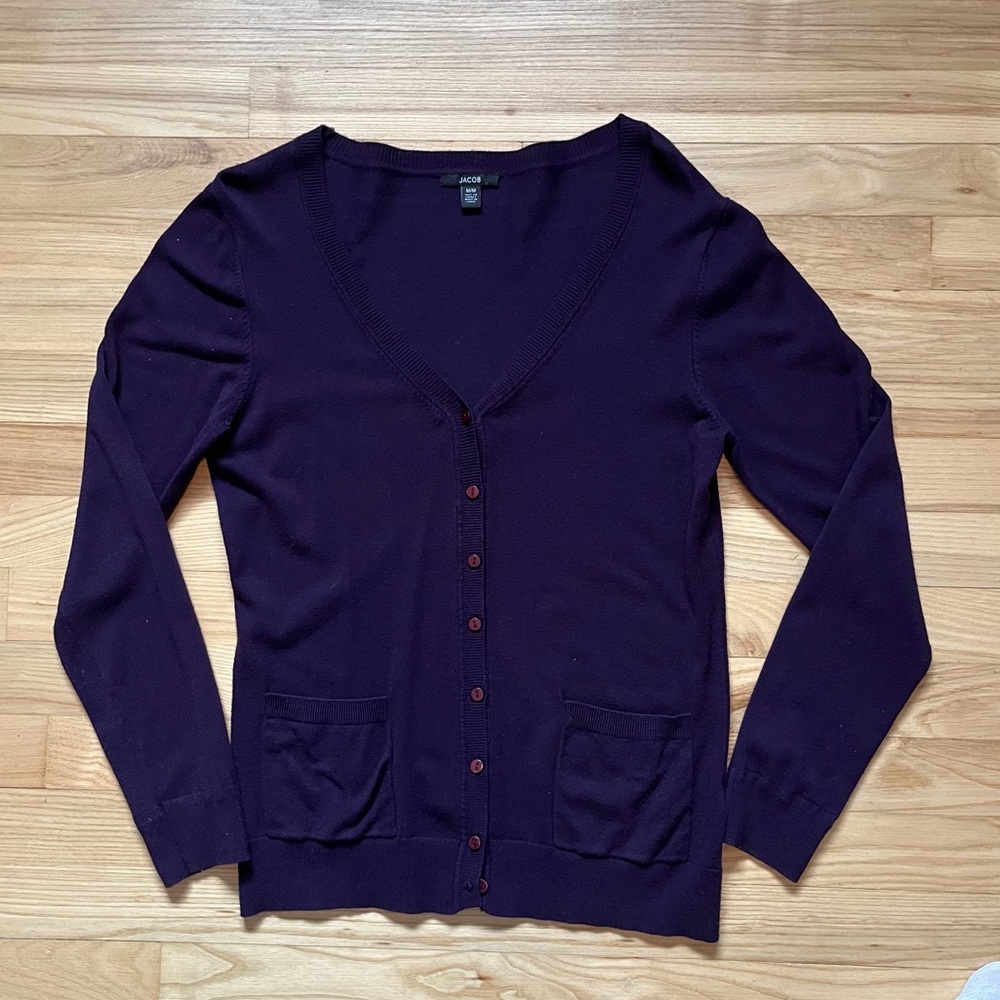 Dark purple cardigan
